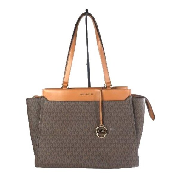 Michael Michael Kors Graham Logo Large Top Zip Tote - Brown/acorn - Picture 2 of 9